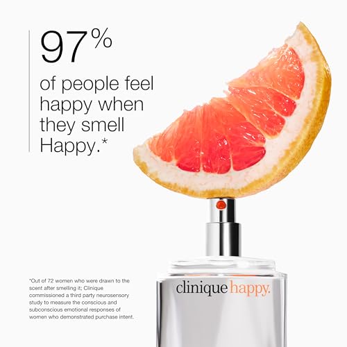 Clinique Happy Eau de Parfum Spray - Perfume For Women | Notes of Citrus-Bright + Floral-Fresh, 3.4 fl. oz. CLINIQUE