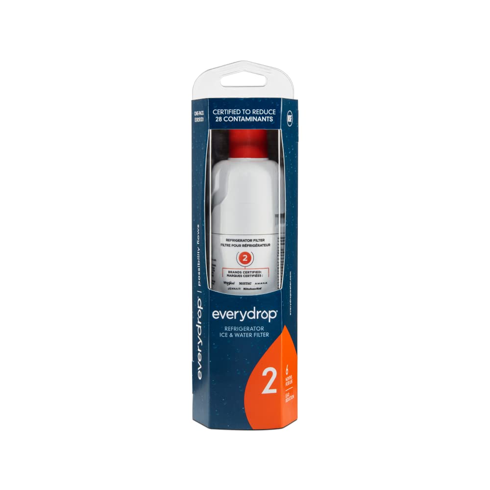 everydrop by Whirlpool Ice and Water Refrigerator Filter 2, EDR2RXD1, Single-Pack EveryDrop by Whirlpool