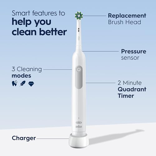 Oral-B Pro 1000 Rechargeable Electric Toothbrush, White Oral-B