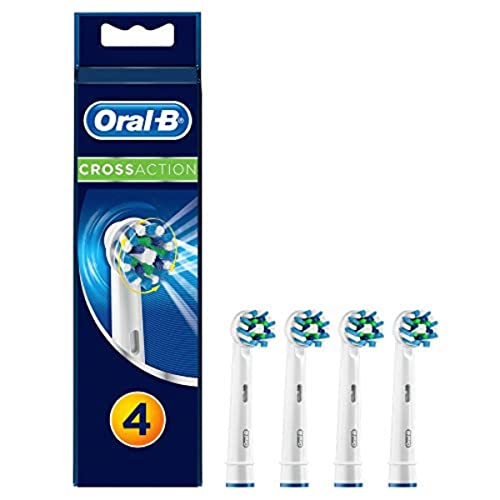 Oral B Cross Action Electric Toothbrush Replacement Brush Heads Refill, 4Count Oral-B