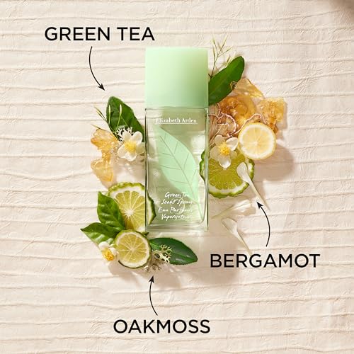 Elizabeth Arden Green Tea Scent Spray Eau de Toilette, Women's Perfume with Notes of Bergamot, Green Tea and Oakmoss, Fresh & Floral Perfume for Women, 3.3 fl oz Elizabeth Arden