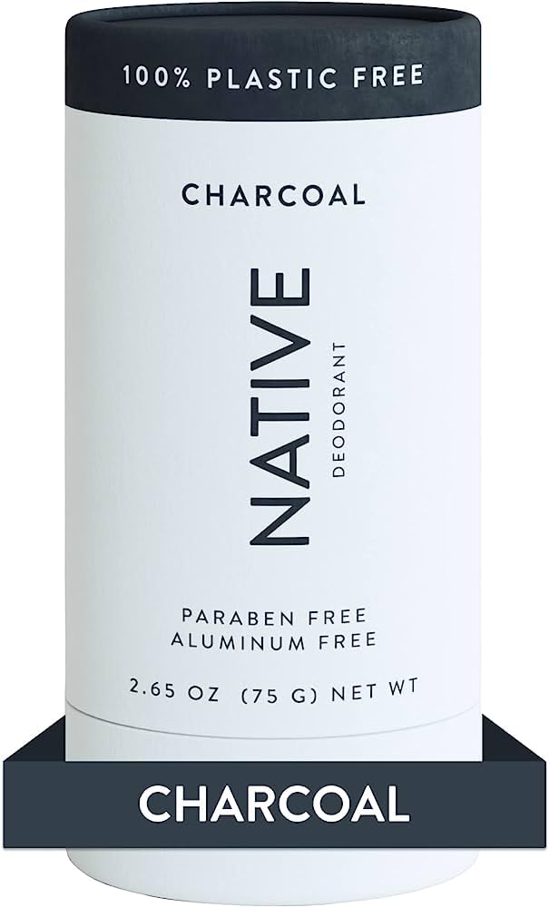 Native Deodorant Contains Naturally Derived Ingredients, 72 Hour Odor Control | Deodorant for Women and Men, Aluminum Free with Baking Soda, Coconut Oil and Shea Butter | Charcoal Native