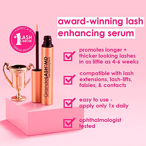 Grande Cosmetics GrandeLASH-MD Lash Enhancing Serum, 1 ml - 6-week starter supply Grande Cosmetics