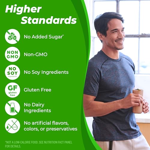 Orgain Organic Vegan Protein Powder, Vanilla Bean - 21g Plant Protein, 6g Prebiotic Fiber, No Lactose Ingredients, No Added Sugar, Non-GMO, For Shakes & Smoothies, 2.03 lb (Packaging May Vary) Orgain