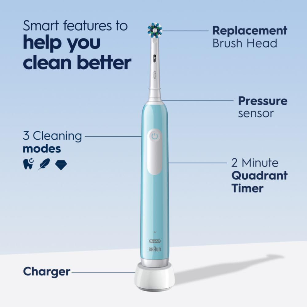 Oral-B Pro 1000 CrossAction Electric Toothbrush, Green Oral-B