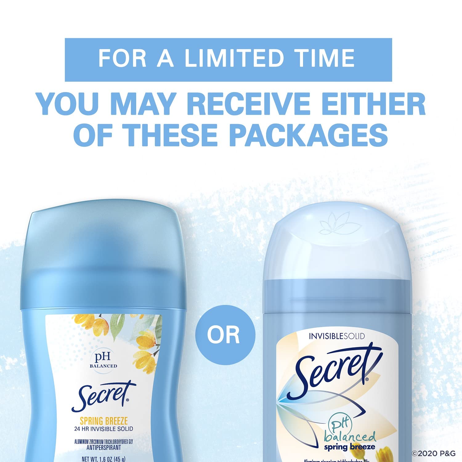 Secret Invisible Solid Antiperspirant and Deodorant, Spring Breeze, 2.6 oz Visit the Secret Store