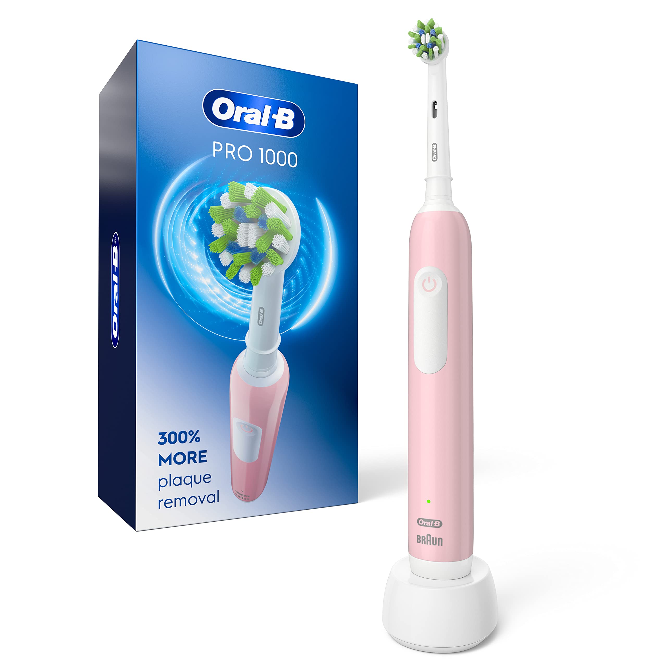 Oral-B Pro 1000 Rechargeable Electric Toothbrush, Pink Oral-B