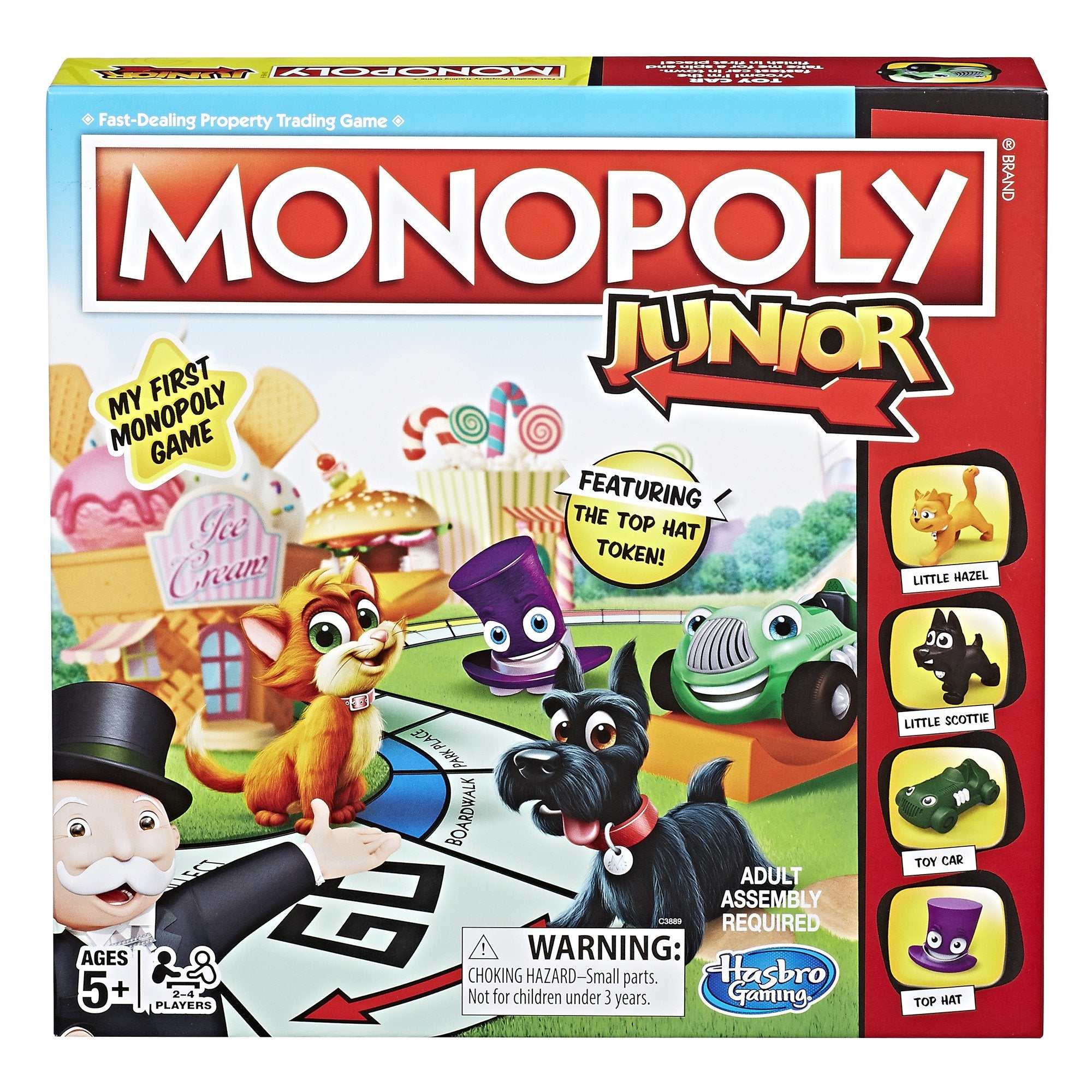 Hasbro Gaming Monopoly Junior Board Game, Ages 5 and up (Amazon Exclusive) Monopoly